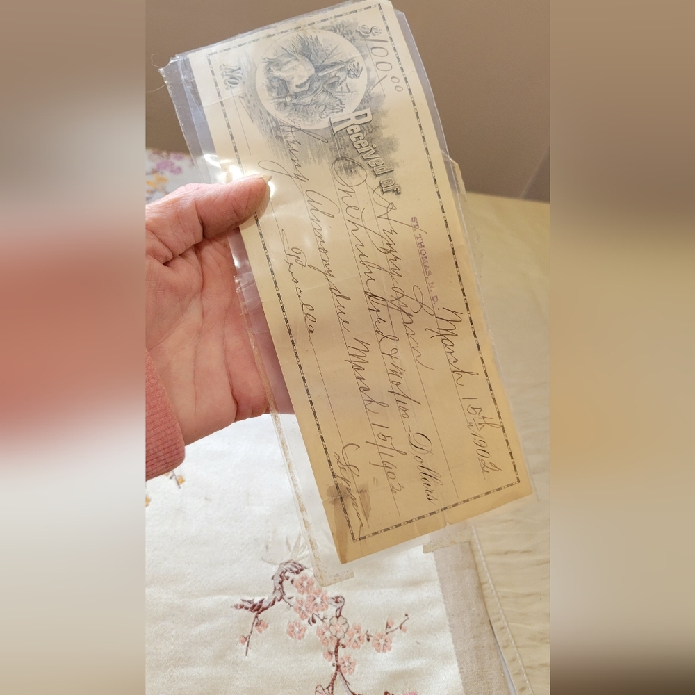 1902 HORSE BLANKET CHECK